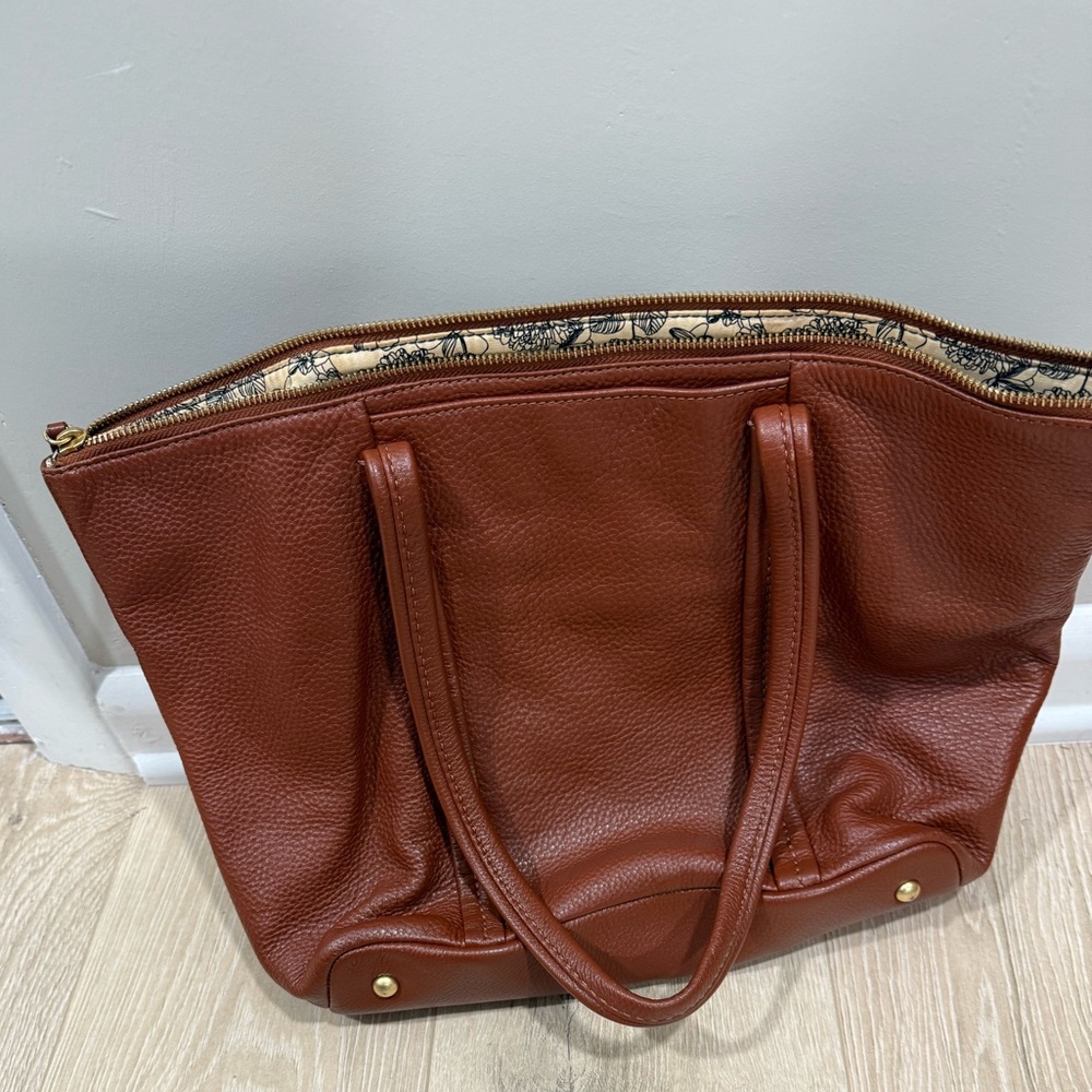 Vera Bradley Leather Tote Bag - Picture 2 of 4